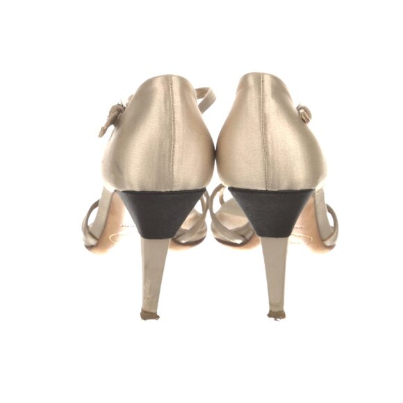 Prada Satin T-Strap Heeled Sandals | Size 6.5 - Picture 4 of 5